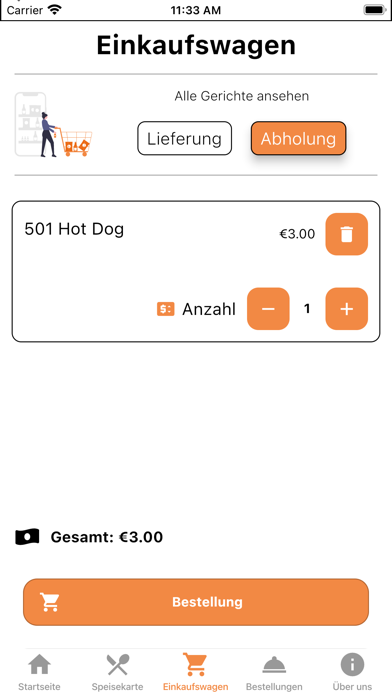 Pritis Pizzaservice Screenshot