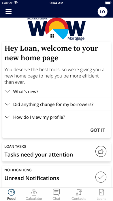 Paducah Bank WOW Mortgage Screenshot
