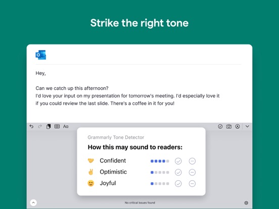 Grammarly: AI Writing Keyboard iPad app afbeelding 3