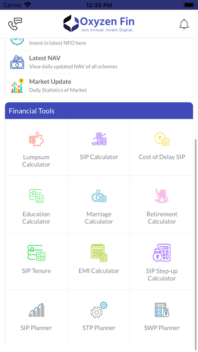 Oxyzen Financial App Screenshot