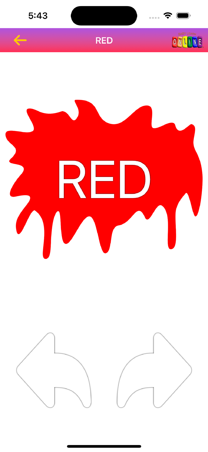 Baby Learn Colors App