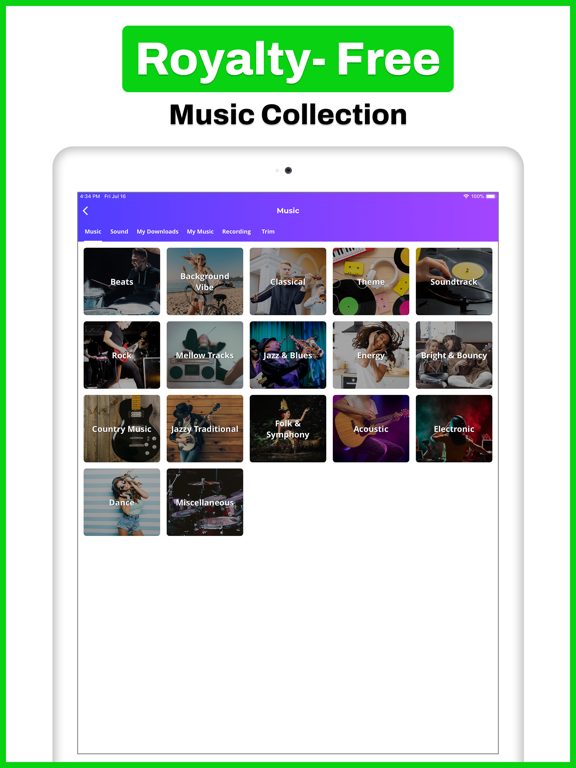 Intro Maker, Video Creator iPad screenshot 8 - Photo & Video app