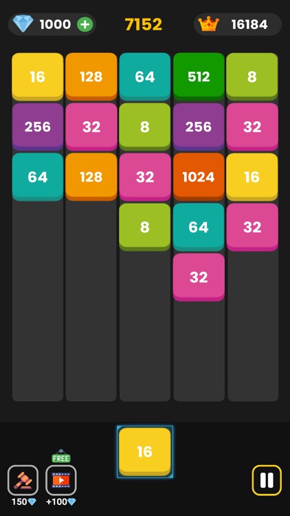 2048 Endless: X2 Blocks Puzzle screenshot-3