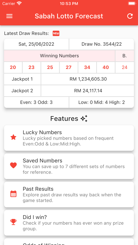 #1. Sabah Lotto Forecast (iOS) 由: Huan Hui Pui