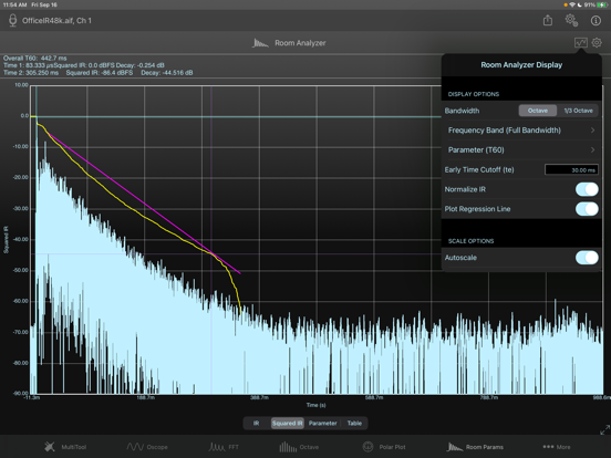 SignalScope X iPad app afbeelding 5