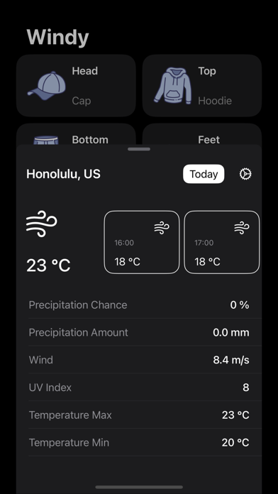 iWear: Weather Fit Screenshot