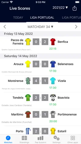 Game screenshot Live Scores for Liga Portugal mod apk