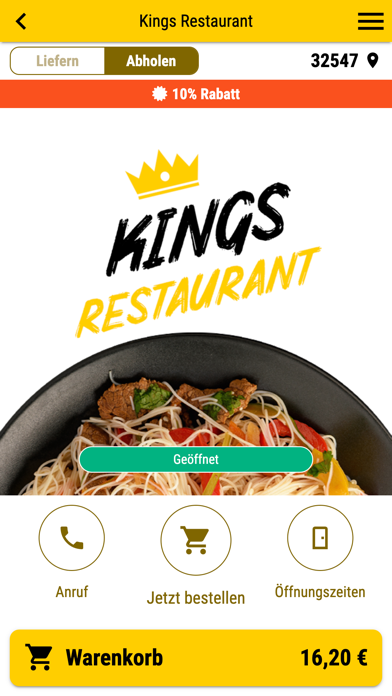 Kings Restaurant Screenshot