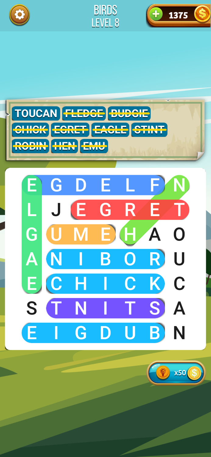 Word Hunt Hidden Word Puzzle
