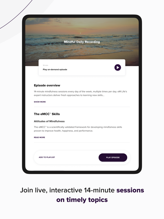 eM Life iPad screenshot 6 - Health & Fitness app