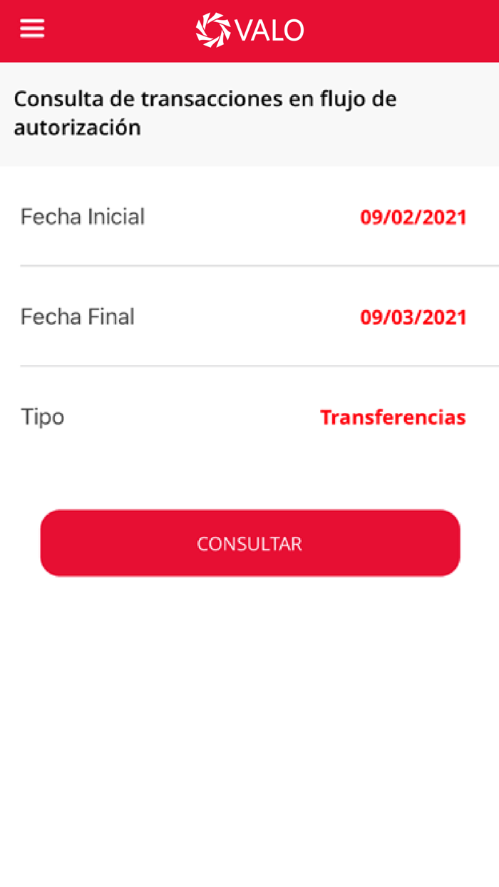 VALO – Banca Móvil