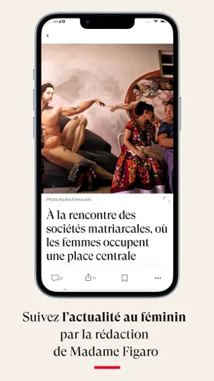 Capture d'écran de Madame Figaro, Le News Féminin sur iPhone 2