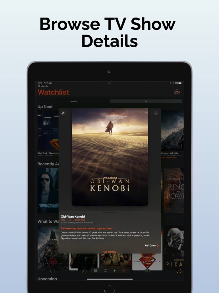 Watchlist Track TV and Movies