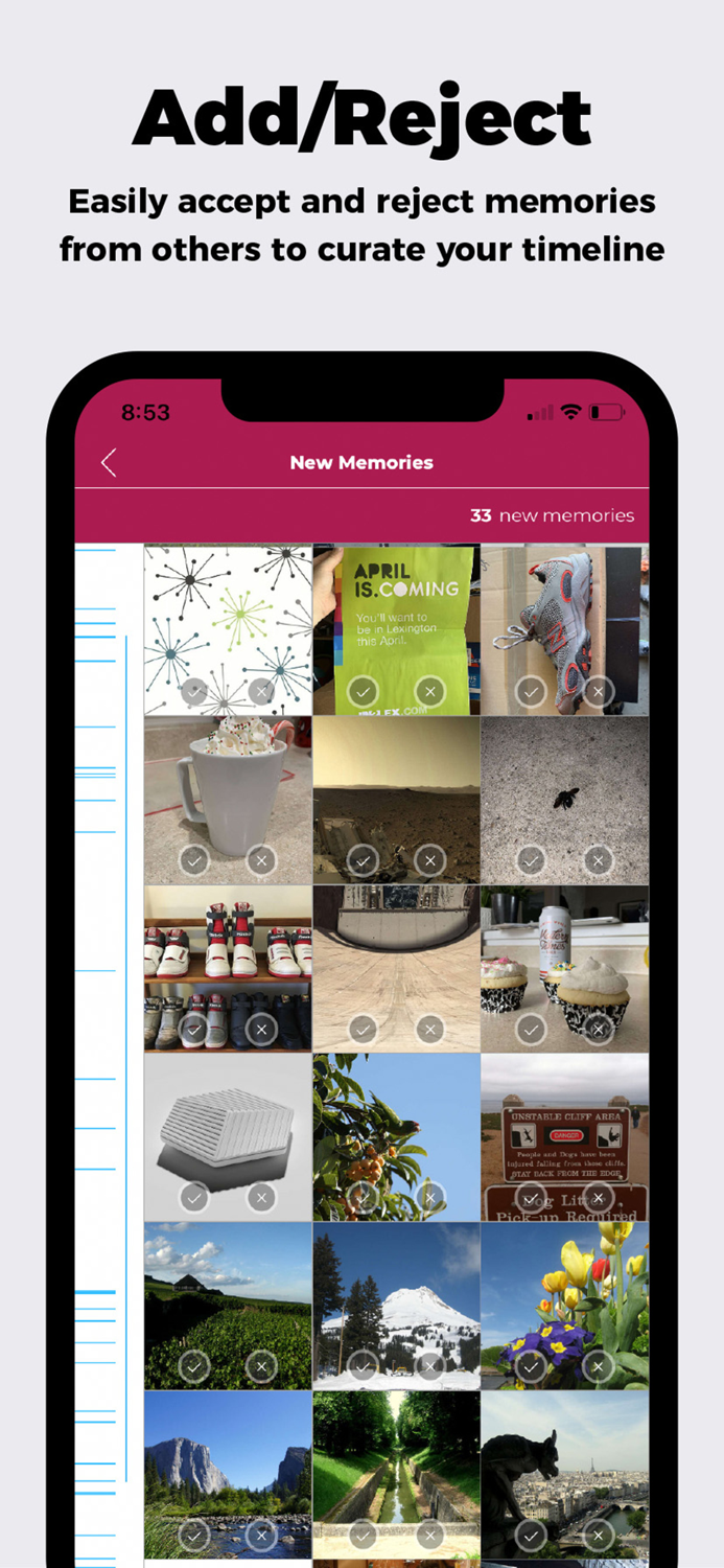 Facet share memories