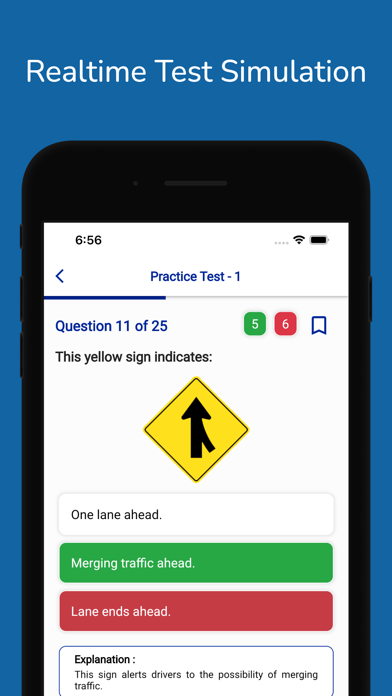 Columbia DMV Permit Practice Screenshot