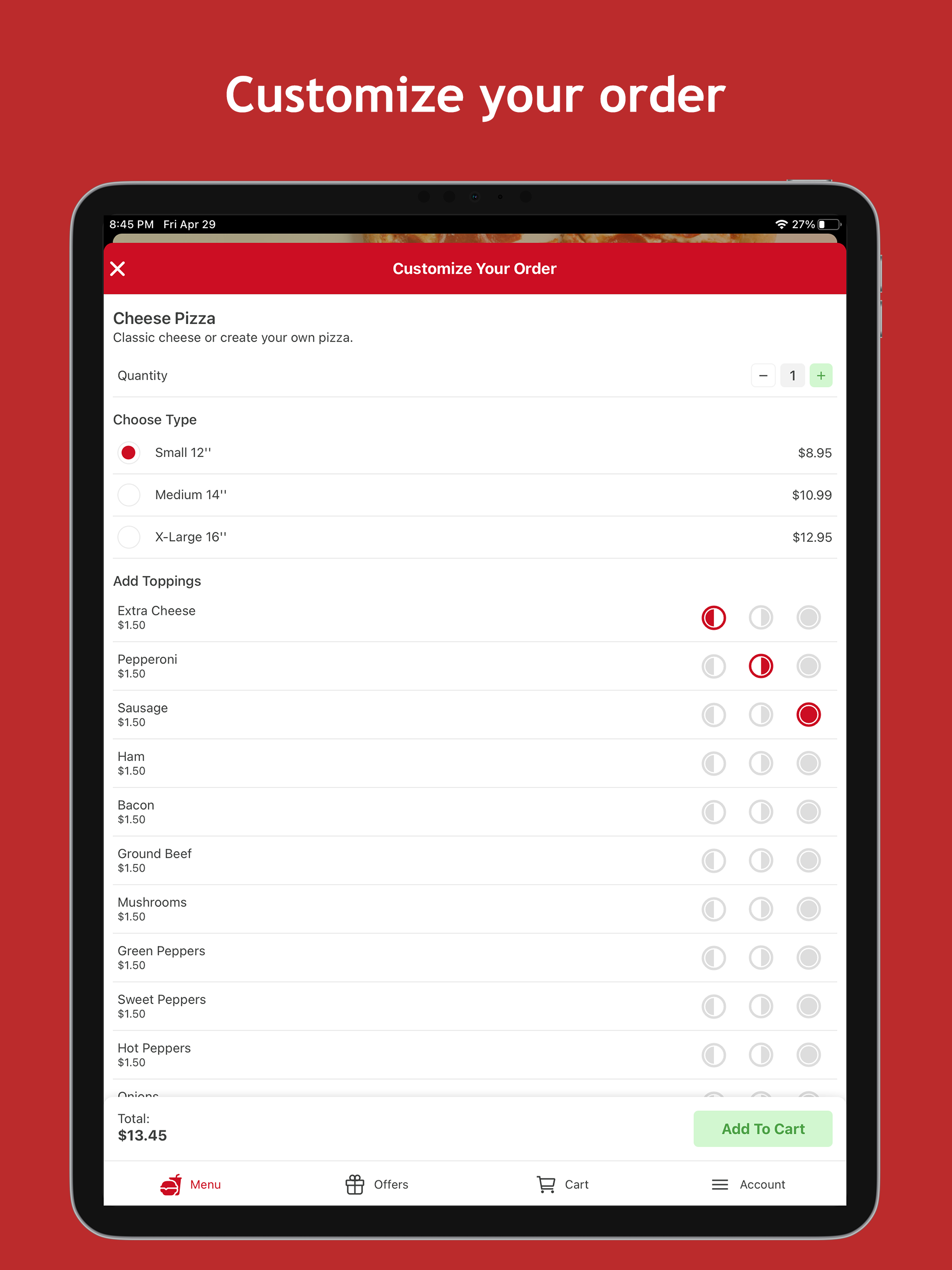 La Ortolana Pizza Magnolia screenshot 6