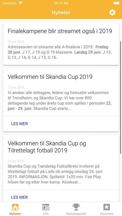 Skandia Cup i Trondheim Screenshot