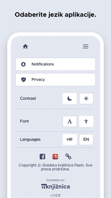 Gradska knjižnica Pazin Screenshot