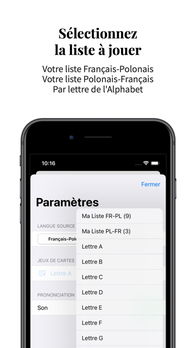Vocabulaire Polonais-Français Screenshot