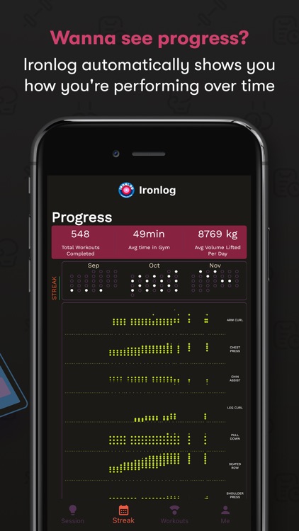 Ironlog Weight Lifting Log