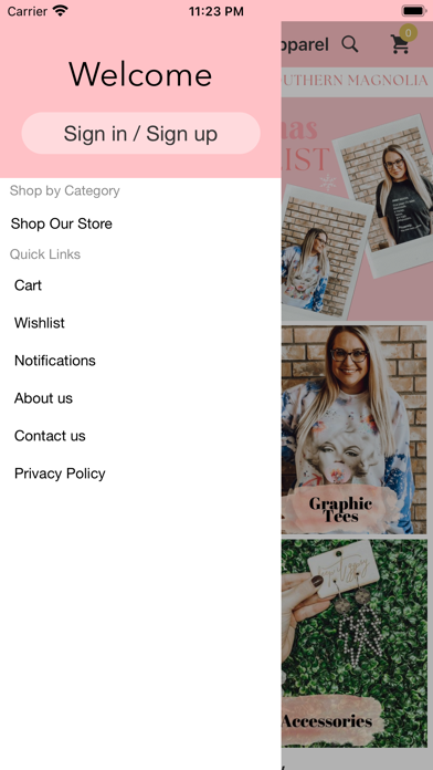 Southern Magnolia Apparel Screenshot