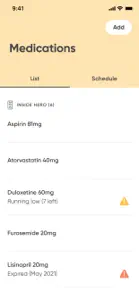 Hero: Medication Manager screenshot #2 for iPhone