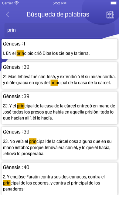 Spanish Bible Offline Screenshot