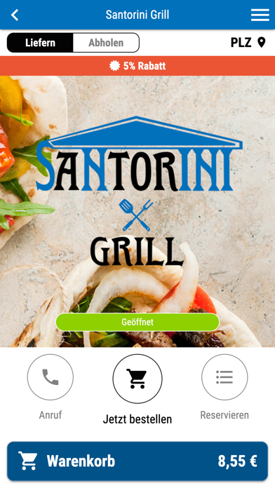 Santorini Grill Screenshot