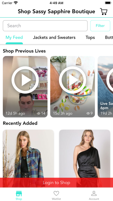 Shop Sassy Sapphire Boutique Screenshot