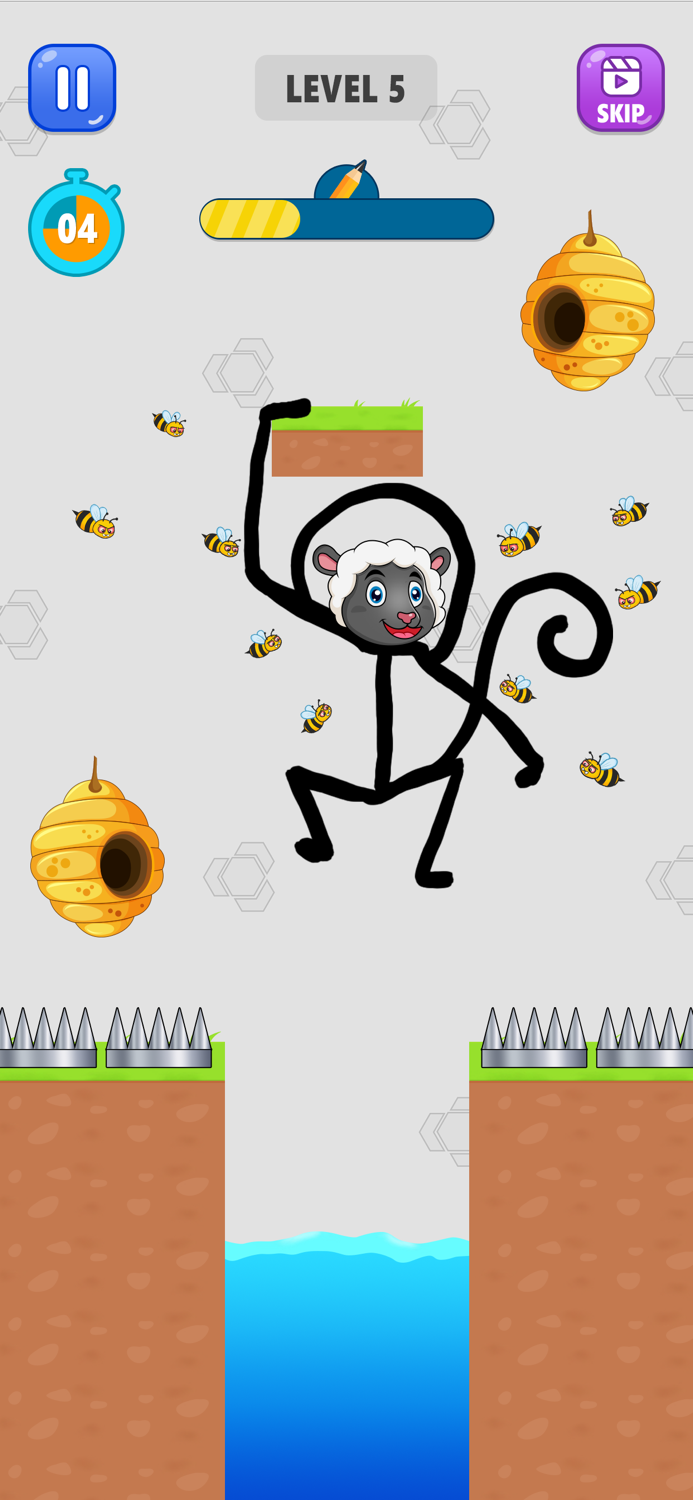 Sheep Rescue - Draw Puzzle