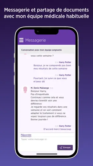 Capture d'écran de MyDiabby Healthcare sur iPhone 4