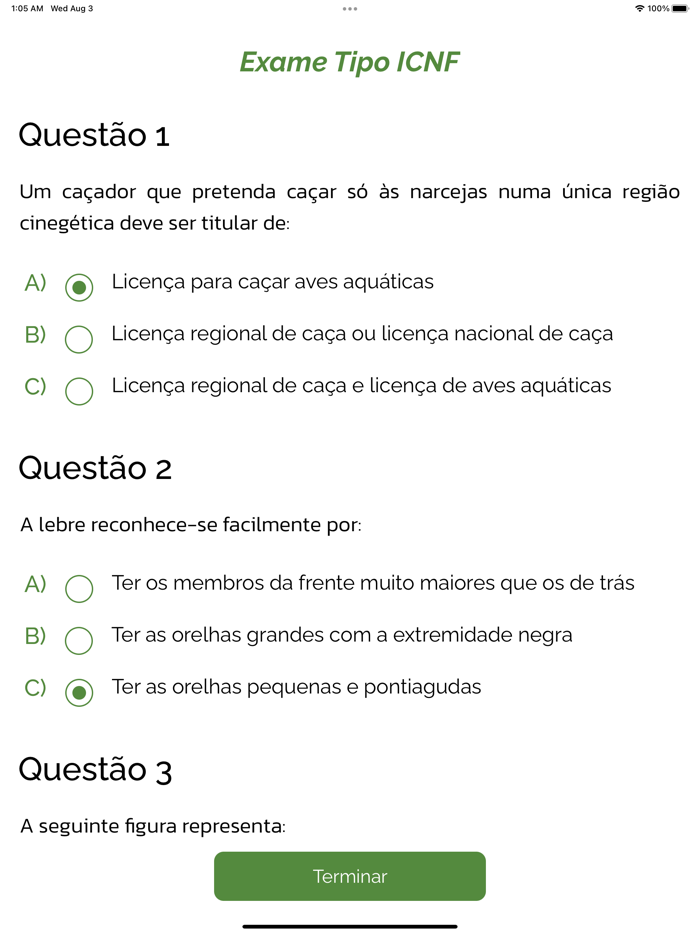 Carta de Caçador  app