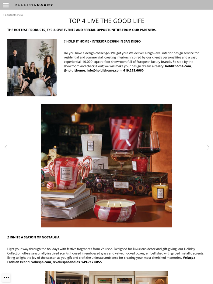 Interiors California