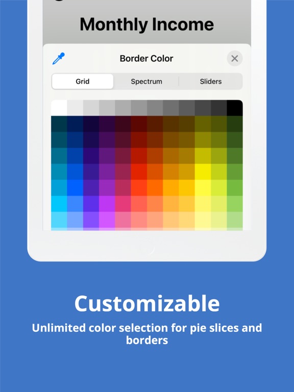 Pie Chart Maker by Grafi iPad screenshot 4 - Graphics & Design app