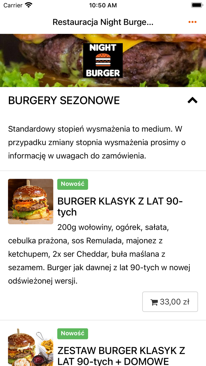 Restauracja Night Burger