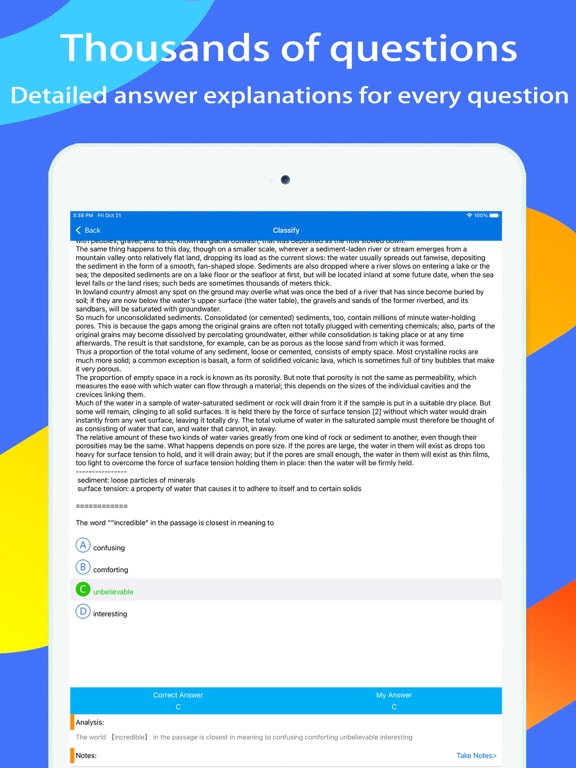 TOEFL Prep & Test iPad screenshot 7 - Education app