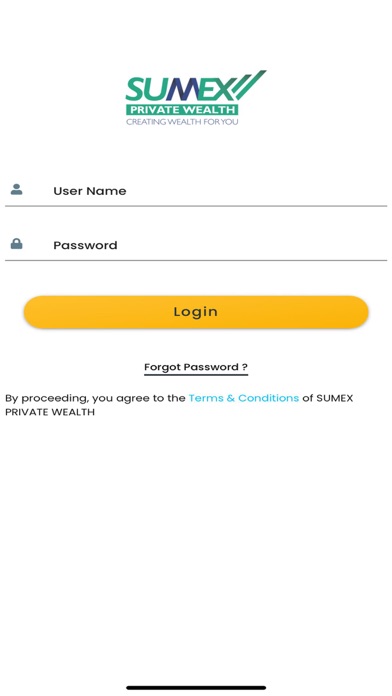 Sumex Private Wealth Screenshot