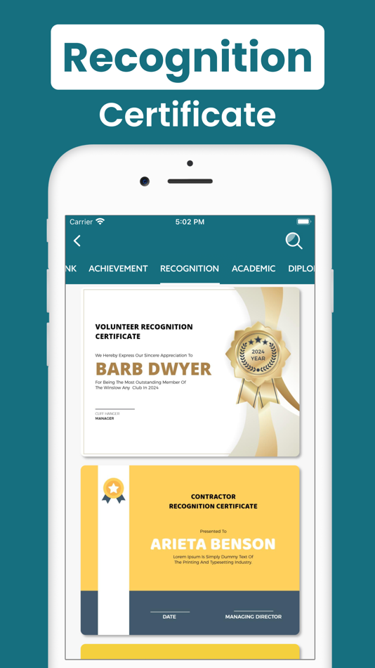 #7. Certificate Maker, eCard Maker (iOS) 由: Bhavesh Gabani