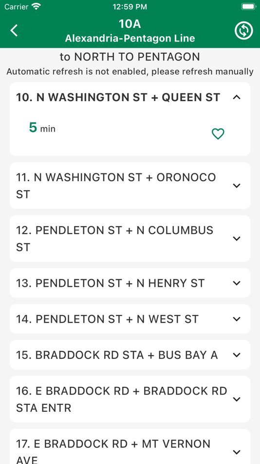 #3. DC Bus Tracker - WMATA (iOS) 由: 婧嘉 郭