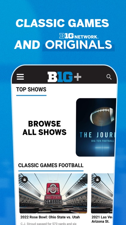 B1G+: Watch College Sports screenshot-4