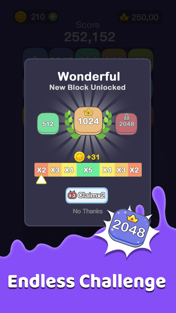 Shoot 2048-Merge Blocks