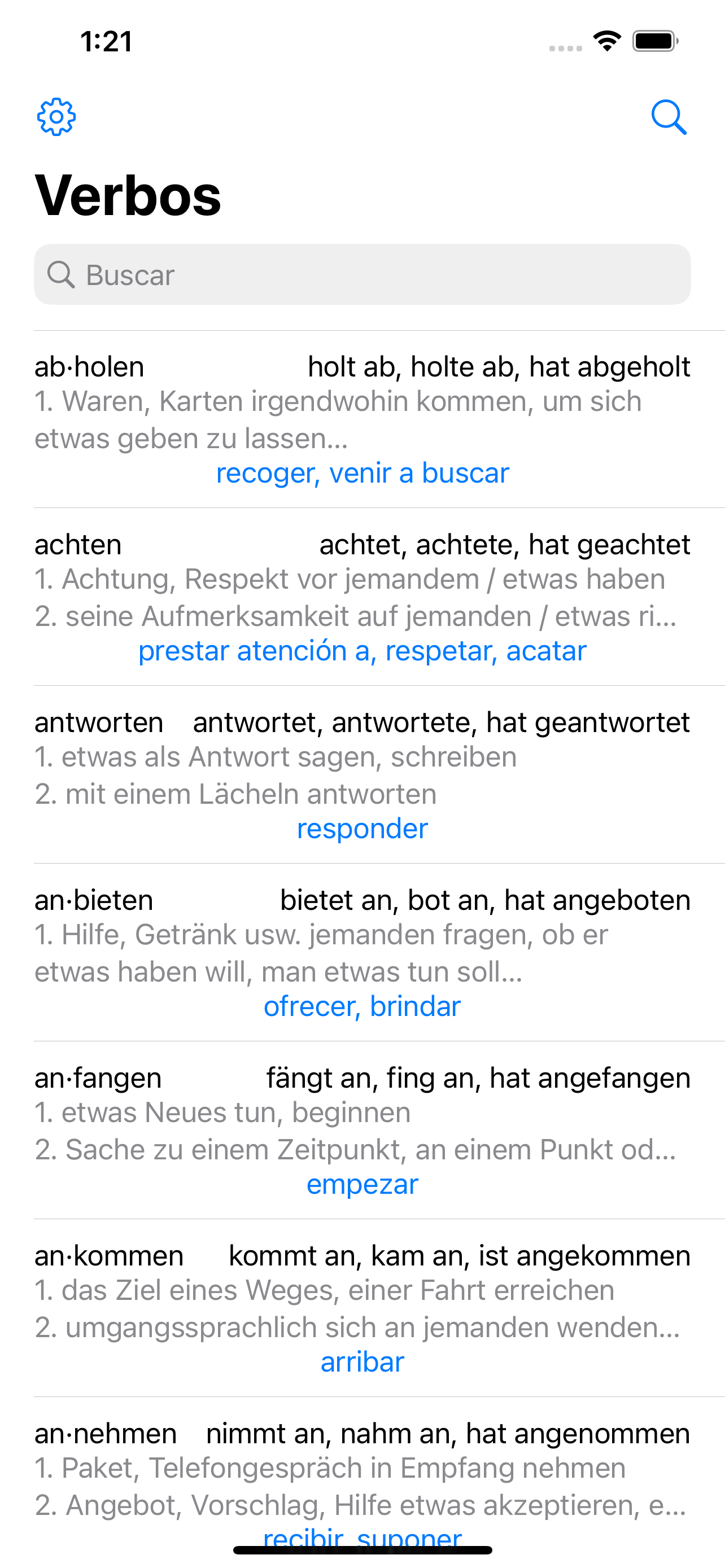 Deutsche Verben