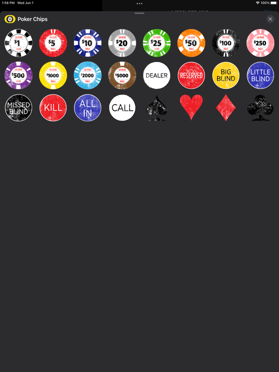 Screenshot #6 pour Poker Chips Sticker Pack
