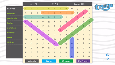 Trugs WordSearch 3 Screenshot