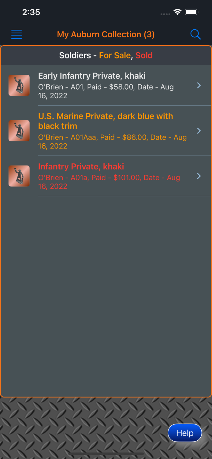 Auburn Rubber Toy Soldiers