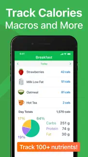 calorie counter - mynetdiary iphone screenshot 2