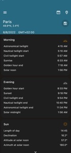 Sun Position Sunrise & Sunset screenshot #7 for iPhone