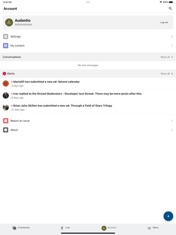 Camino Forum iPad screenshot 7 - Social Networking app