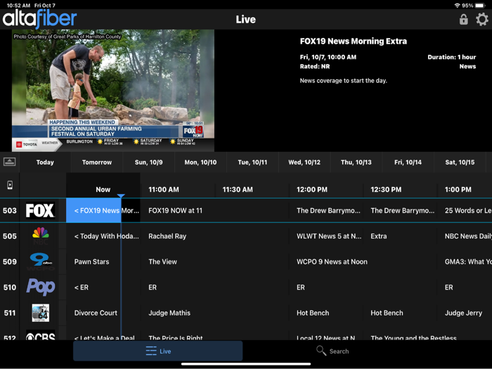 altafiber TV for iPad