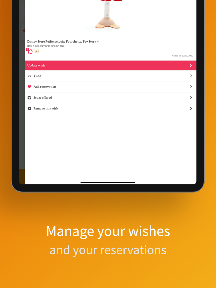 Oh My Wish  Liste de cadeaux